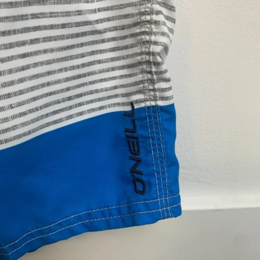O'Neill Blue, Gray, & White Board Shorts Size 31